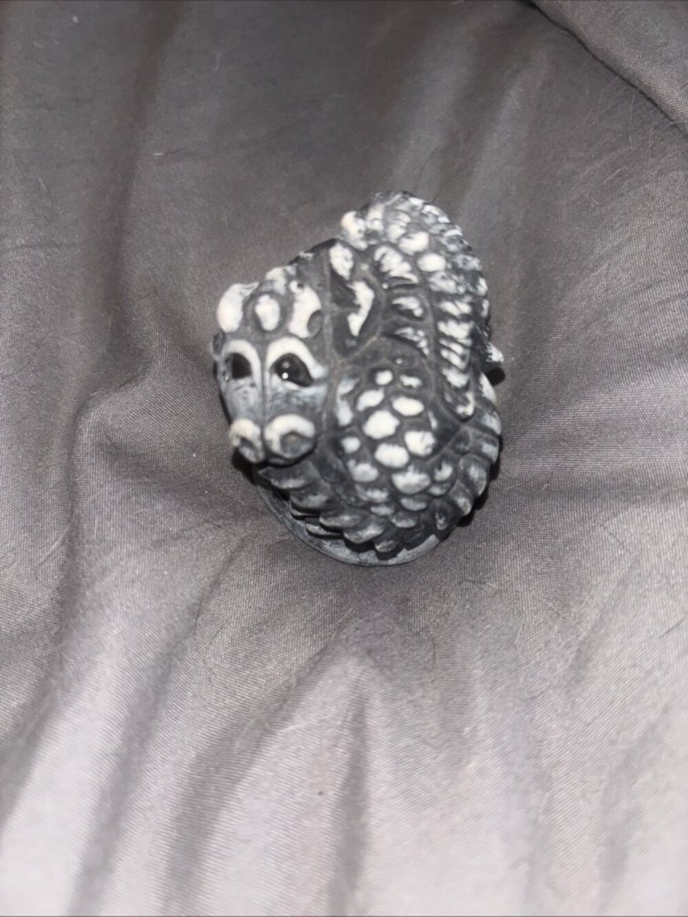 Bekka Mt. St. Helen's Handcrafted Volcanic Ash Dragon Trinket Decor Sculpture